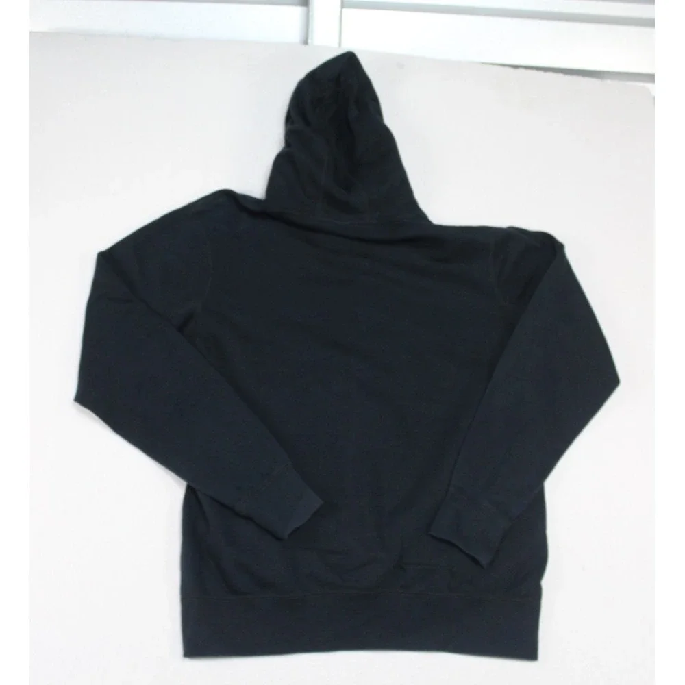 Air Jordan Men Black Sweater Hoodie Spell Out Casual Long Sleeve Size Large